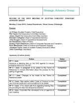 Scottish Forestry Strategic Advisory Group (SAG) minutes  - 3 June 2019